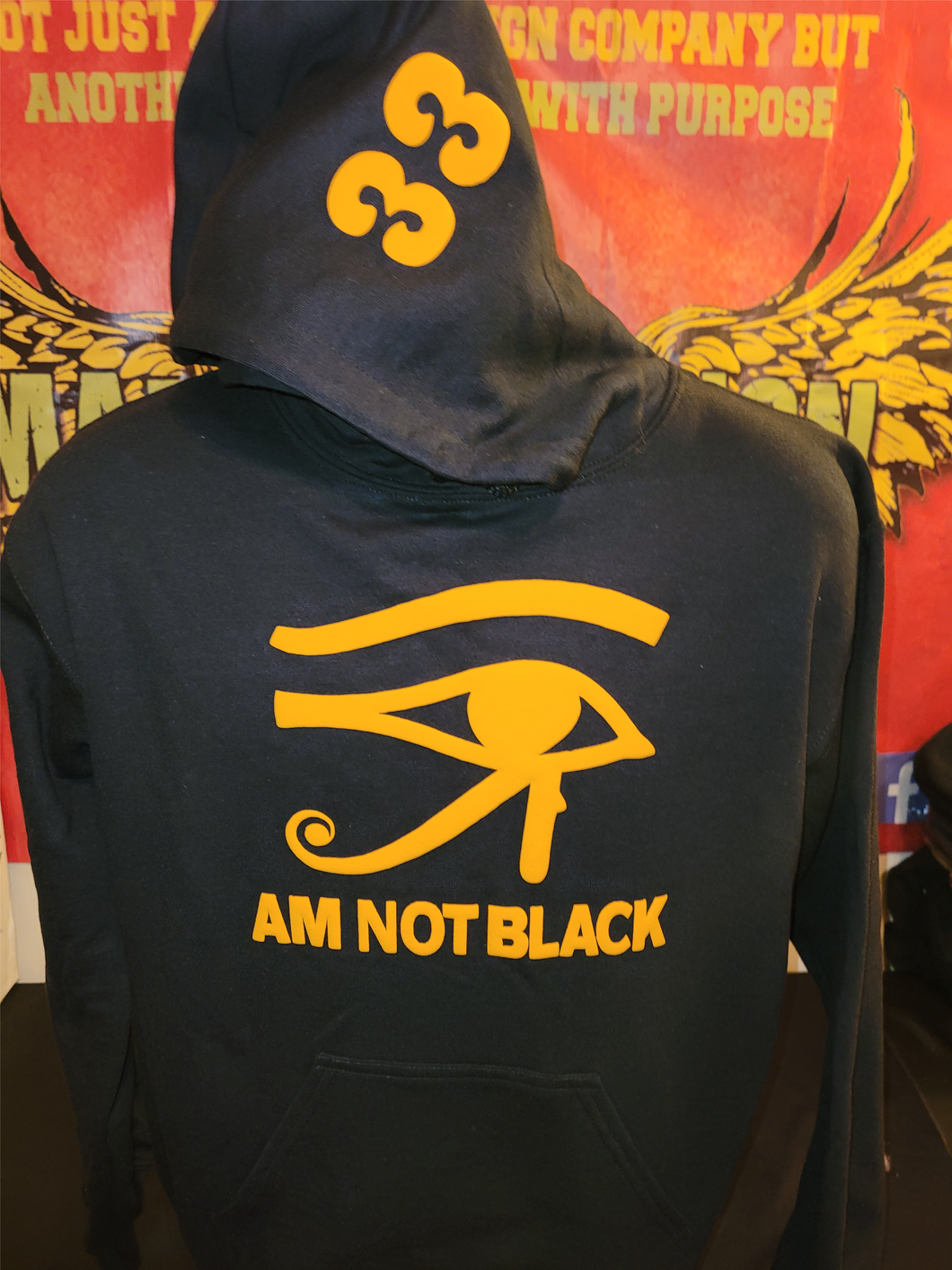 3D Puff Original Black Hoodie