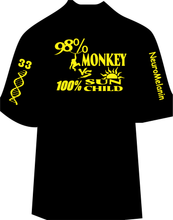 Load image into Gallery viewer, 98% Monkey Black Tee
