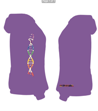 Load image into Gallery viewer, Purple Eve gene Hoodie
