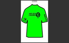 Load image into Gallery viewer, Save the children T-shirt Green
